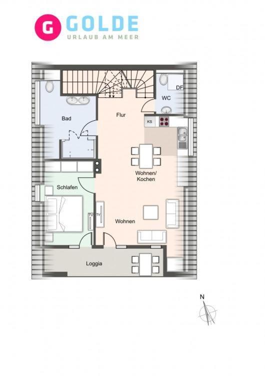 Appartementhaus Olsdorfer Strasse Appartement Gluecksmomente Oben Sankt Peter-Ording Esterno foto
